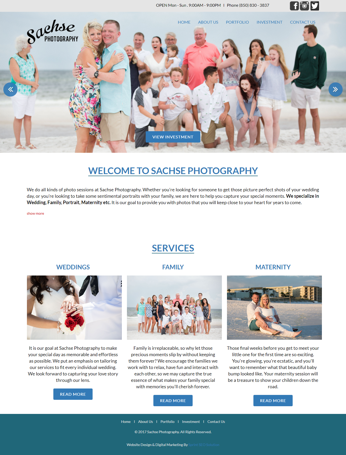 New WordPress Website Design for Sachse Photography